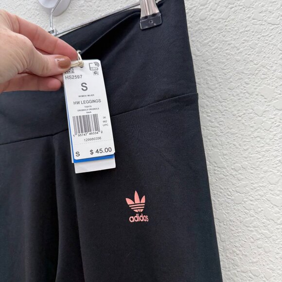 Adidas Always Original Black Leggings Tights Pants HS2597 Womens size Small NEW - Picture 3 of 9